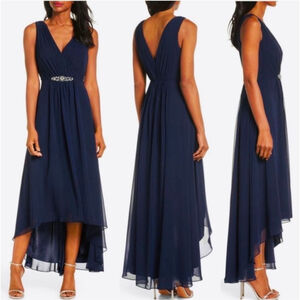 Eliza J | Dresses | Eliza J Tulip Hem Lace Cocktail Dress Navy Size 2 |  Poshmark